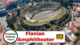 Roman Amphitheater in Pozzuoli Italy  Walking Tour  4K [upl. by Phillipp]