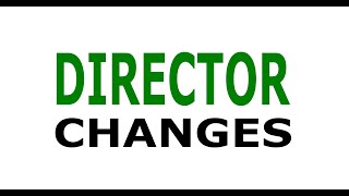 Director changes and amendments [upl. by Adnaram855]