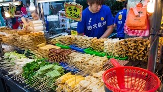 Taiwan Street Food Tour of Ningxia Night Market AMAZING Taipei Night Market Day 8 [upl. by Spain]