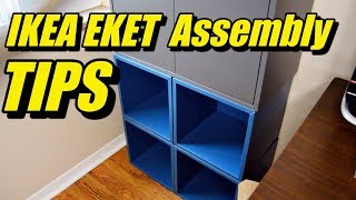 IKEA EKET Modular Storage Cabinet Assembly Tips [upl. by Helene]