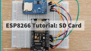 6 NodeMCU ESp8266 Tutorial Interface SD card [upl. by Tterb]