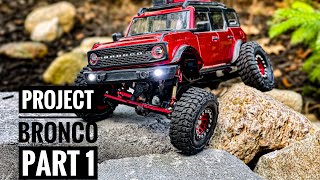 SCX24 Bronco Build Part 1 [upl. by Borden334]