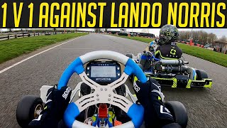 I Challenged Lando Norris to a 1v1 Kart Race [upl. by Atokad]