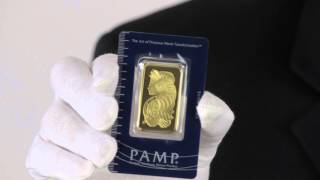 1 oz PAMP Suisse Gold Bar 9999 Fine  Goldmart [upl. by Heintz935]