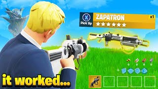 SECRET Gun In Fortnite Season 6 Zapatron Is Back [upl. by Suirtimed948]