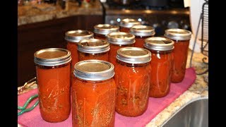 Making amp Canning the Family Spaghetti Sauce [upl. by Eimmis194]