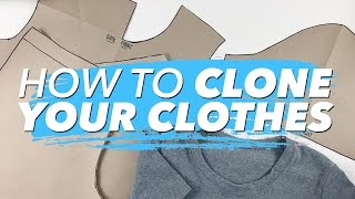 How to Make Patterns from Your Clothes CLONE YOUR WARDROBE  WITHWENDY [upl. by Jolyn10]