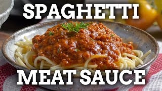 The BEST Spaghetti Meat Sauce Recipe [upl. by Vivyan626]