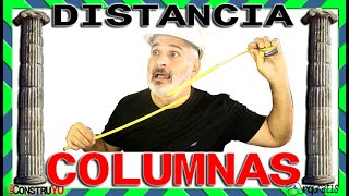 🧱🚧Medidas y Distancia de Columnas para casas de 2 pisos➕ Distance of Columns for 2story houses 🏠 [upl. by Aicekal591]