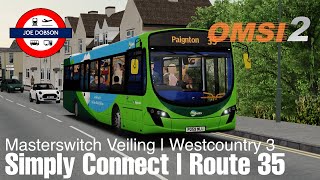 OMSI 2  Bus Company Simulator  Westcountry 3  Route 35  Simply Connect [upl. by Conah]