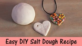 Easy DIY Salt Dough Recipe  3 Ingredients [upl. by Notyalc]