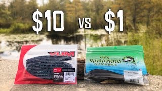 CHEAP vs EXPENSIVE Senko Fishing CHALLENGE Walmart [upl. by Tuhn]