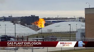 Video Hydrogen tank explodes at gas company [upl. by Anitnatsnoc99]