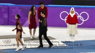 Ice Dance Figure Skating Venue Ceremony  2018 Winter Olympics  Meniscus Magazine [upl. by Annette]