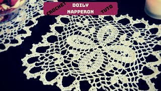 Comment faire un napperon au crochet tuto facile  How to crochet a doily square easy tutorial [upl. by Nirrek561]