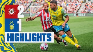 MATCH HIGHLIGHTS  BRENTFORD 21 NOTTINGHAM FOREST  PREMIER LEAGUE [upl. by Siloam]