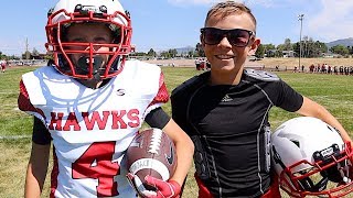 🏈TAYDENS FIRST TACKLE FOOTBALL GAME 🏈 [upl. by Pippo]