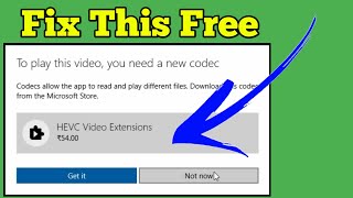 Quick Fix HEVC Video Extensions Codec Missing 0xc00d5212 Error Windows 10 [upl. by Yrrah]