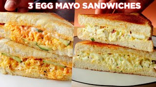 3 Easy Egg Mayo Sandwich Recipes [upl. by Rennane261]