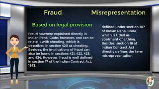 What is Difference Between Fraud amp Misrepresentation [upl. by Acinor]