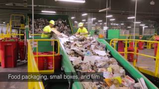 Single Stream Recycling – Tour a Material Recovery Facility MRF [upl. by Mode]