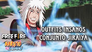 COMBINACIONES CON LA SKIN JIRAIYA  OUTFITS INSANOS FREE FIRE [upl. by Acsisnarf222]