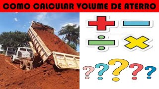 COMO CALCULAR VOLUME DE ATERRO  CUBAGEM [upl. by Joellyn342]