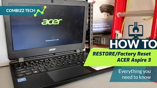 How to restore  factory reset ACER Aspire 3  Complete Tutorial   Reinstall Windows 10 OS [upl. by Dugaid]