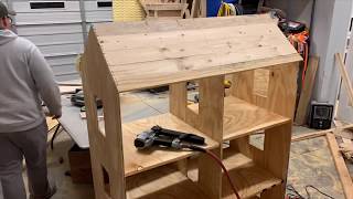 Custom Wooden Doll House Timelapse [upl. by Ellivro]