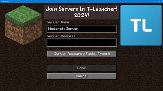 How To Play Servers In TLauncher 2024 [upl. by Anilatsyrc]