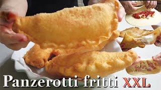 PANZEROTTI FRITTI XXL 🇮🇹 ricetta facile 🇮🇹 FRIED ITALIAN PANZEROTTI [upl. by Torr]