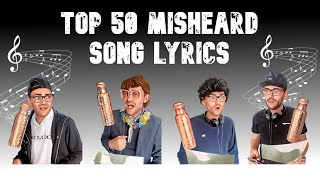 TOP 50 Misheard Song Lyrics [upl. by Buderus]