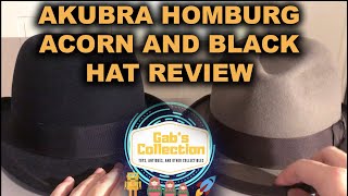 Akubra Homburg  Acorn and Black  Hat Review Special Thanks to Brisbane Hatters [upl. by Bernetta]