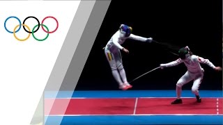 Impressive flying touch by Ana Maria Popescu in women’s épée team final [upl. by Tnecillim925]