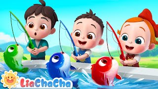 12345 Once I Caught a Fish Alive  Number Song  Kids Songs amp Nursery Rhymes  LiaChaCha [upl. by Eirrahs]