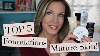 Top 5 Best Foundations for Mature Skin [upl. by Adyela]