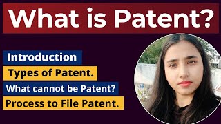 What is Patent Patent details in Hindi [upl. by Ahsirak841]