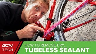 How To Remove Dried Tubeless Tyre Sealant [upl. by Sivatnod]