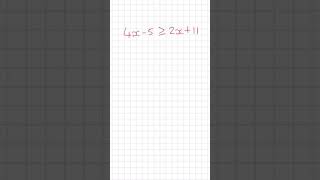 Solving Linear Inequalities GCSE Maths shorts [upl. by Wohlen457]