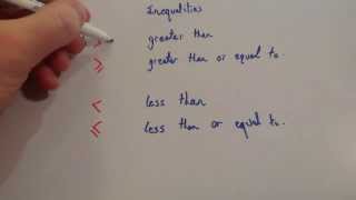 Inequalities  Corbettmaths [upl. by Spencer]