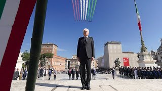 Mattarella allAltare della Patria  Festa della Repubblica [upl. by Goodill]