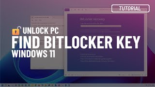 Windows 11 10 Find and apply BitLocker recovery key to unlock PC [upl. by Kinzer]