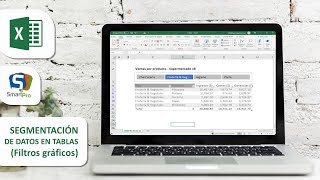 ¿Cómo insertar segmentación de Datos en Excel Filtros gráficos en tablas SMARTpro Academy [upl. by Sievert591]