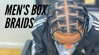 HOW TO MENS BOX BRAIDSSTART TO FINISH [upl. by Season561]