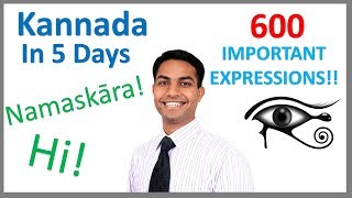 Learn Kannada in 5 days Conversation for Beginners [upl. by Deeanne]