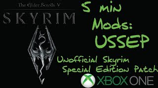 5 Min Mods Unofficial Skyrim Special Edition Patch USSEP [upl. by Adnylem]