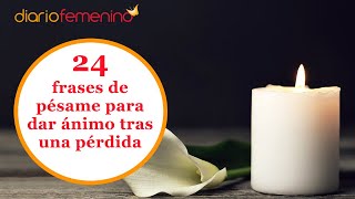 24 aliviadoras frases para dar el pésame sentidos mensajes de condolencia 🕯 [upl. by Wolbrom]