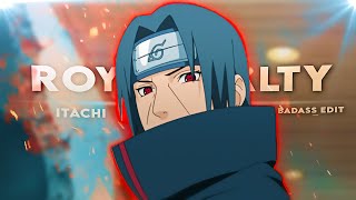 Itachi quotBadassquot  Royalty EditAMV  Very Quick Project File [upl. by Avonasac794]