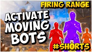 HOW TO ACTIVATE THE MOVING BOTS IN THE FIRING RANGE  APEX LEGENDS Shorts [upl. by Cirdek]