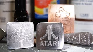 How To Etch Stainless Steel And Copper DIY Etchant Plus Alternative to PressNPeel [upl. by Norrag]